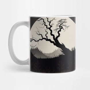 Spooky Tree in Front of a Full Moon Mug